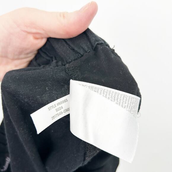 Madewell Womens Beachy‎ Lounge Linen Blend Pull On Wide Leg Pants Size M Black - Picture 8 of 9